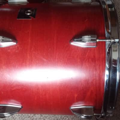 VINTAGE Tama Royalstar 12 x 11  Rack Tom 70s 80s RED MAHOGANY JAPAN Projects Popcorn Snare Shallow or Concert TOM image 15