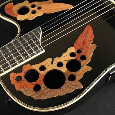 Ovation Celebrity Deluxe CC44-5 Acoustic-electric Guitar - Black (298) image 7