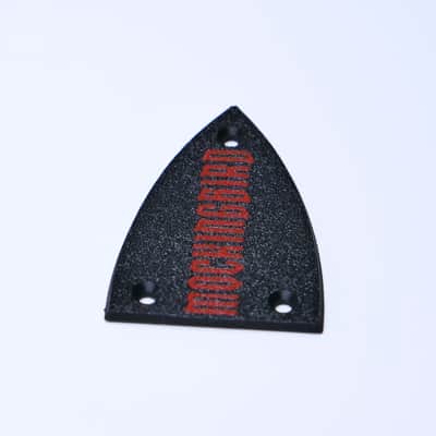 Custom BC Rich Mockingbird Truss Rod Cover - Black & Red image 2