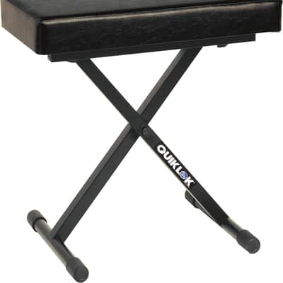 Quik Lok BX-718 Keyboard Bench, Black image 1