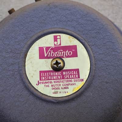 Vintage 1967 Jensen Vibranto 15 Inch Speaker - Lavender Crinkle Finish - 8 Ohms - MI-151/1501 image 2