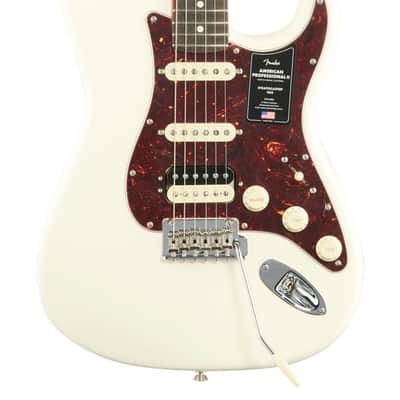 Fender American Pro II Stratocaster HSS Rosewood Olympic White w/Case image 3