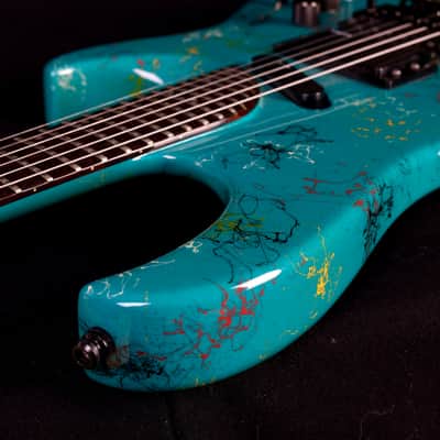 Washburn EC29 1989 - Turquoise image 7