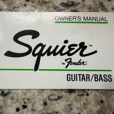 Squier Guitar/ Bass Manual 80s stratocaster telecaster precision jazz bass image 2