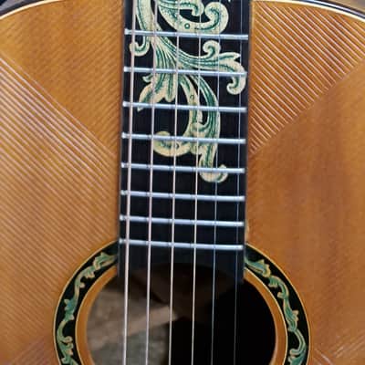 Acoustic Parlor Guitar Handmade by Blueberry Guitars Owl Motif image 8