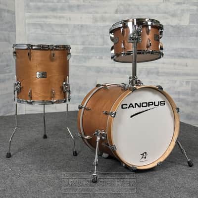 Canopus Yaiba 3pc Bop Drum Set Antique Natural Matte Lacquer image 1
