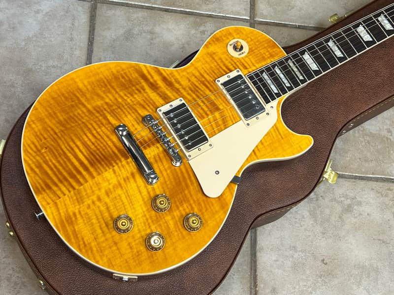 2026 Gibson Les Paul Standard 50s Figured Top Honey Amber image 1