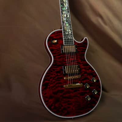 Gibson Les Paul China Dragon Masterpiece Custom Electric Guitar Quilted Maple Fire Tiger image 3