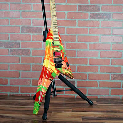 ESP PV Sexy Finger V-II Panther Signature Model of Sex Machineguns 2010 Marble Rainbow OHSC image 5