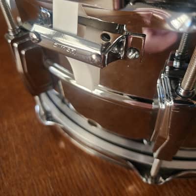 Ludwig LM411 Super-Sensitive (changed over to P85)6.5x14" 10-Lug Aluminum Snare Drum 1980's- Chrome-Plated image 12