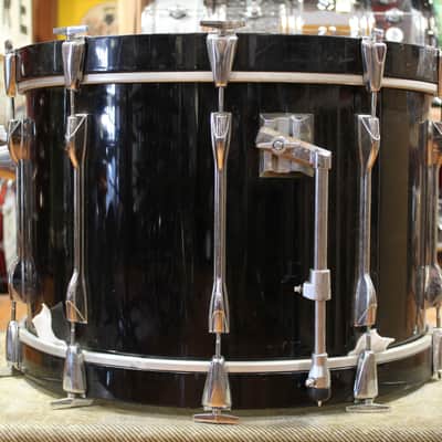1980s Yamaha Recording Custom Outfit in Solid Black 14x22 8x10 8x12 9x13 10x14 12x15 image 6