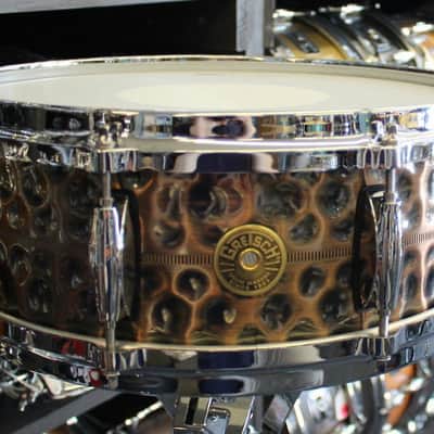 Gretsch G4160HC USA Hammered Antique Copper 5x14" 8-Lug Snare Drum
