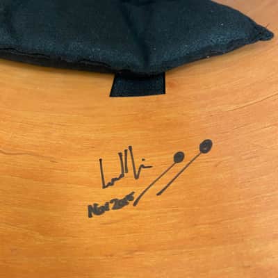 Yamaha 22x18 Absolute Hybrid Maple Bass Drum played / signed by Larnell Lewis AHM Red Autumn image 6