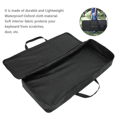 New Black 61 Key Keyboard Gig Bag Case Portable Durable Keyboard Piano Waterproof 600D Oxford Cloth Carrying Handle image 3