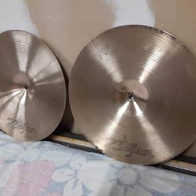 A. Zildjian 14" Canadian Hollow Logo New Beat Hi-Hat Cymbals (Pair) 1970s image 12