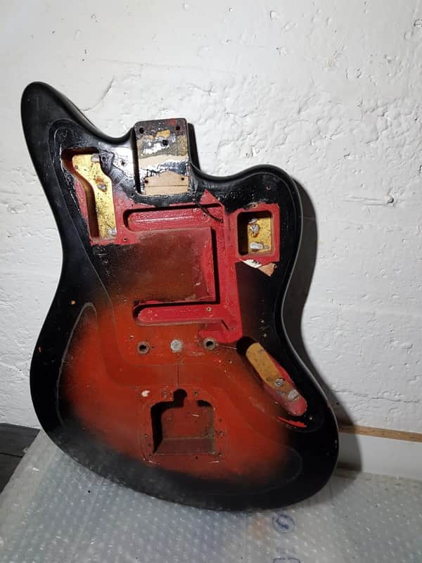 1963 FENDER JAGUAR BODY USA - DAKOTA RED CUSTOM COLOUR image 1
