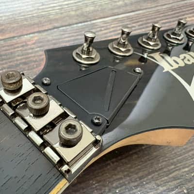 2011 Ibanez RG350EXZ Wizard III Neck Sharktooth Inlays Black imagen 4