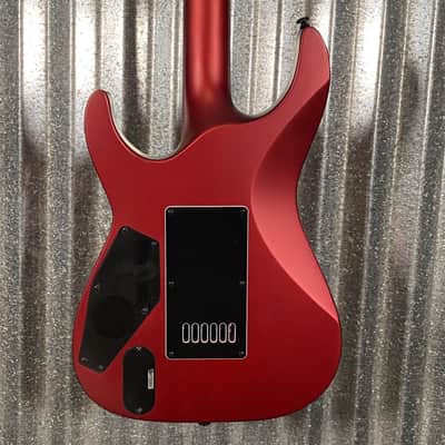 ESP LTD MH-1000 Evertune Candy Apple Red Satin Guitar & Case #0334 Used image 9