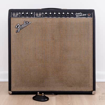 1967 Fender Super Reverb Black Panel Vintage Tube Amp w/ Cover & Ftsw, Fleet Foxes, Phil Ek-Owned image 2