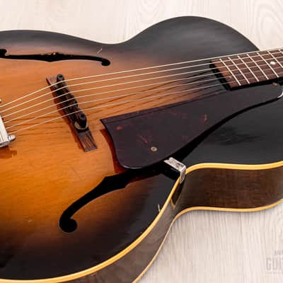 1954 Gibson L-48 Vintage Archtop Acoustic Guitar w/ K&K Pickup, Case image 7