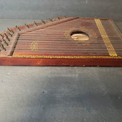 Vintage US Guitar Zither Co. Oscar Schmidt  American Mandolin Harp Early 1900s - natural image 8