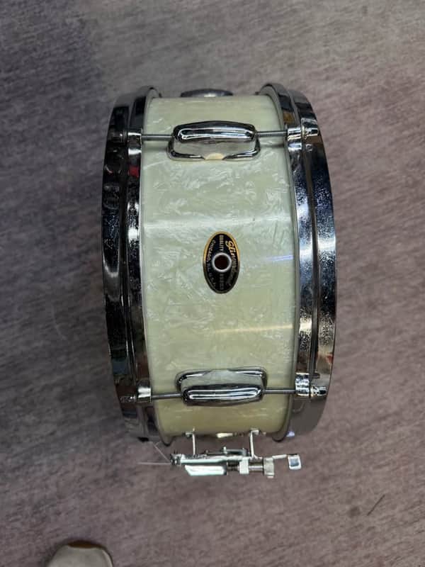 Slingerland 6-lug Snare Drum 1950s - White Marine Pearl image 1