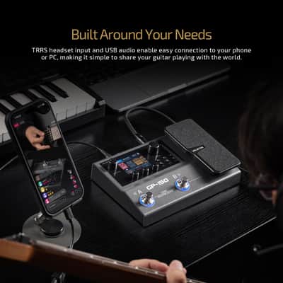 Valeton GP-150 Multi-Effects Guitar Processor with HD Modeling, 200+ Effects, Built-In Battery, IR & NAM Support, Expression Pedal, USB Audio Interface(Shipping From US/EU/UK local warehouse) image 5
