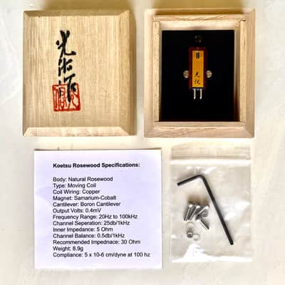 Koetsu Rosewood MC Phono Cartridge, Samarium-Cobalt Magnet, Hight purity copper coil, Boron Cantilever image 2