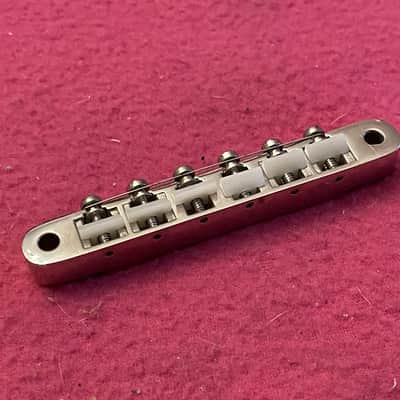 vintage 1970 1972 Gibson ABR1 NICKEL bridge for Les Paul es 335 SG 175 Barney Kessel 150 340 es-125 image 1