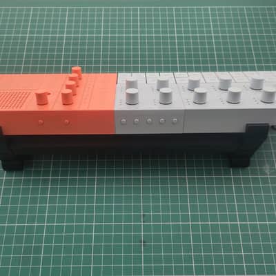 Yamaha Seqtrak Mobile Music Ideastation 2024 - Present - Grey / Orange Including ThingyFab Stand & Orange Audio leads image 2
