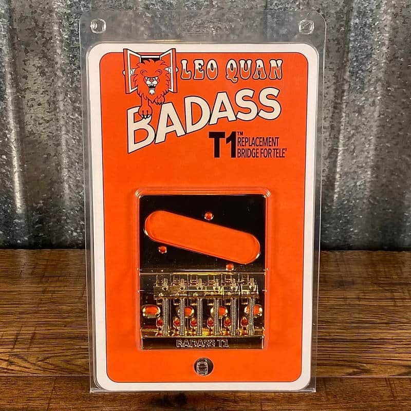 Leo Quan Badass T1 Telecaster Style Guitar Bridge Gold TB-5101-002 image 1