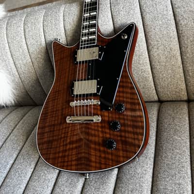 Frank Brothers Arcade Flamed Walnut, Full Multi-ply Tortoise Binding, Throbak SLE101 MXV image 4