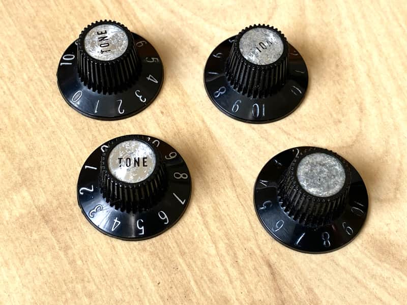 Gibson late 60‘s / early70‘s original set of Witch Hat Knobs ES, EB, Les Paul, SG image 1