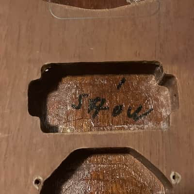 Custom Made 6 String Mahogany Electric Guitar Body 25.5 Scale Length Kahler Ready image 8