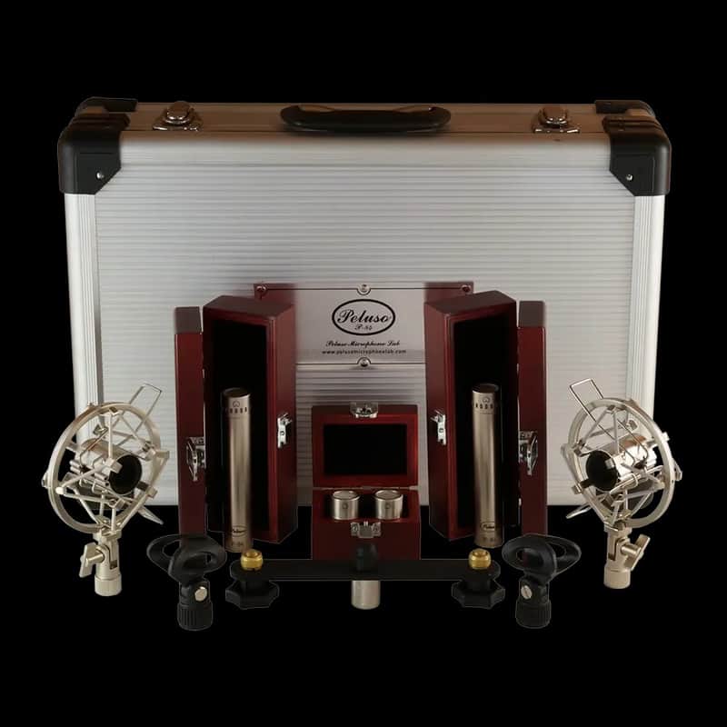 Peluso P-84 Stereo Kit Small Diaphragm Condenser Solid State Microphone-Complete Kit image 1
