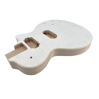 Les Paul Style Electric Guitar HH Body Flame Maple, Mahogany Bild 6