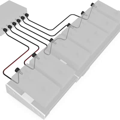 Accessories XPND DIY Power Cable Kit - Customizable Power Cables for Guitar Pedal Boards - 12 Male Plugs, 2 Female Plugs, 10ft Cable image 3