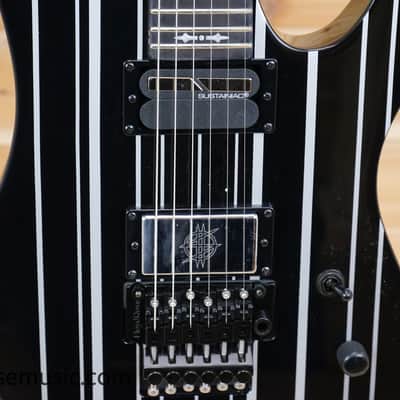 Schecter Synyster Gates Signature Synyster Custom-S - Black with Silver Pinstripes image 5