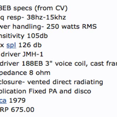 Cerwin Vega 188EB 18" Bass Speakers image 7