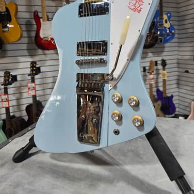 Epiphone 1963 Firebird V - Frost Blue w/ OHSC & PLEK*D #644 image 2