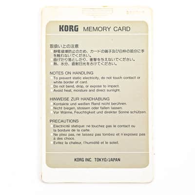 Korg M1 MPC-01 - Memory Card for Korg M1 Series with Plastic Case image 2