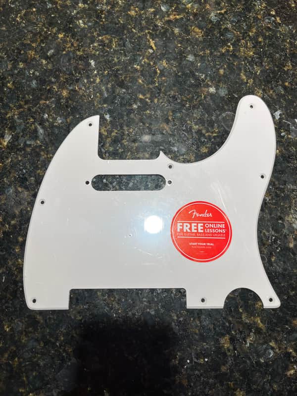 White Pickguard from Squier Telecaster image 1
