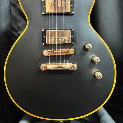ESP LTD EC-1000 Duncan with Ebony Fretboard  2018 - Present - Vintage Black - Gold Hardware & Hardcase image 1