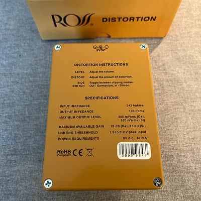 JHS Ross Distortion 2023 - Present - Tan Electric Guitar Effects FX Pedal image 7