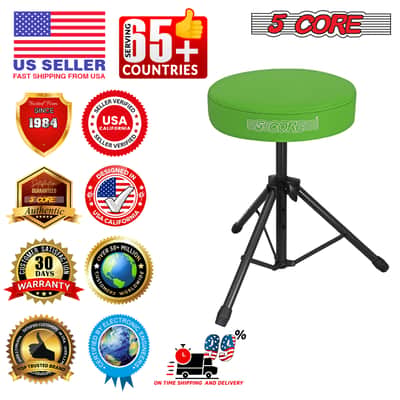 5 Core Drum Throne 3" Padded Seat Adjustable Drumming Chair for Practice and Performance image 15