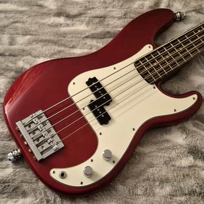 Fender Precision V Parts Bass - 5-String - Zebrawood Neck - 2000s - Candy Apple Red image 1