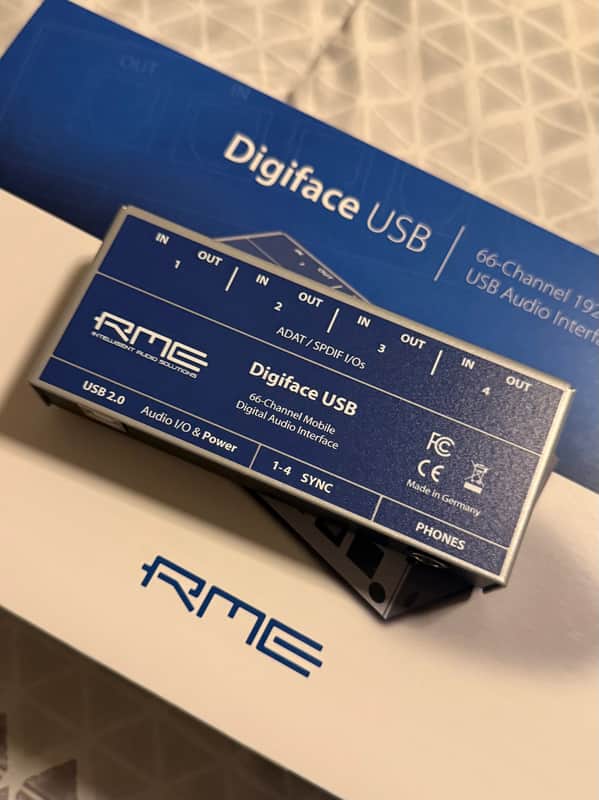 RME Digiface USB 66-Channel ADAT to USB Interface 2010s - Silver/Blue image 1