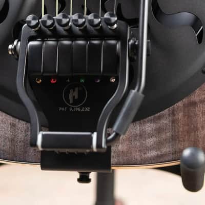 Beard Legacy-E HipShot DoubleShot Square Neck Resonator Guitar - Black Ice 2-Tone Custom Horse Chestnut with Hardshell Case image 13