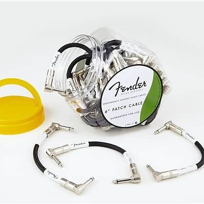 Fender Performance Series Instrument Cable Bowl (40 Cables), 6", Black 2016