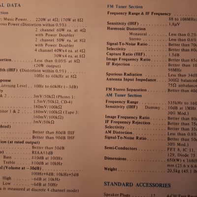 AKAI AS-980 Quad Stereo Receiver image 16